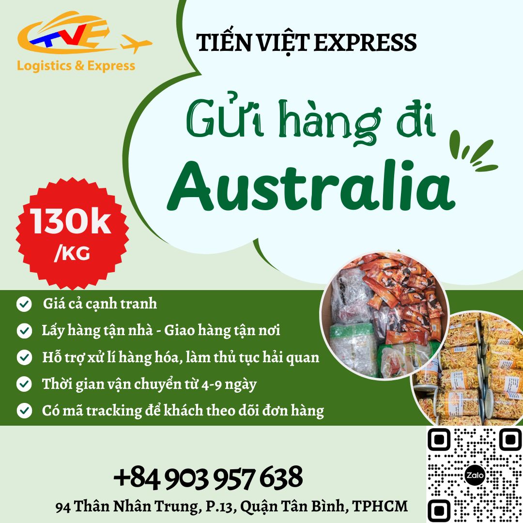 Gửi hàng đi Úc- Tiến Việt Express